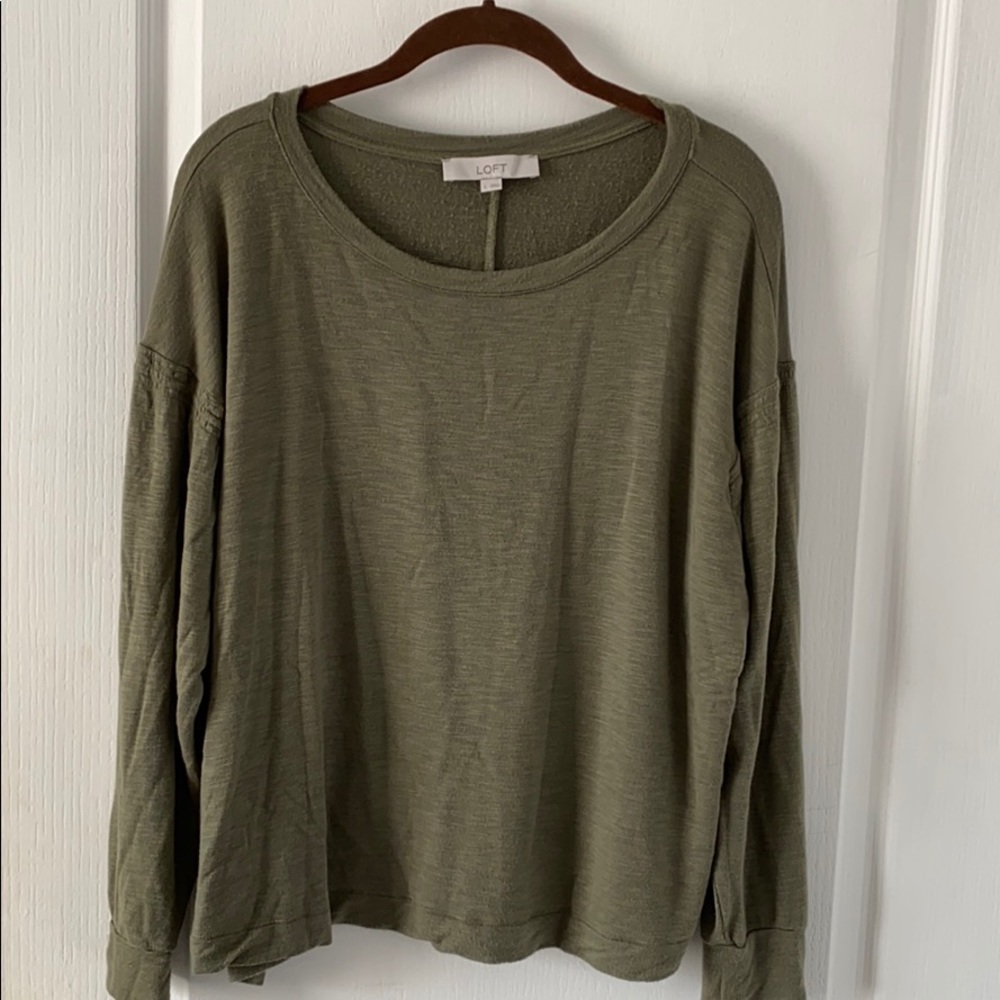 Loft Olive Green Long-sleeve
